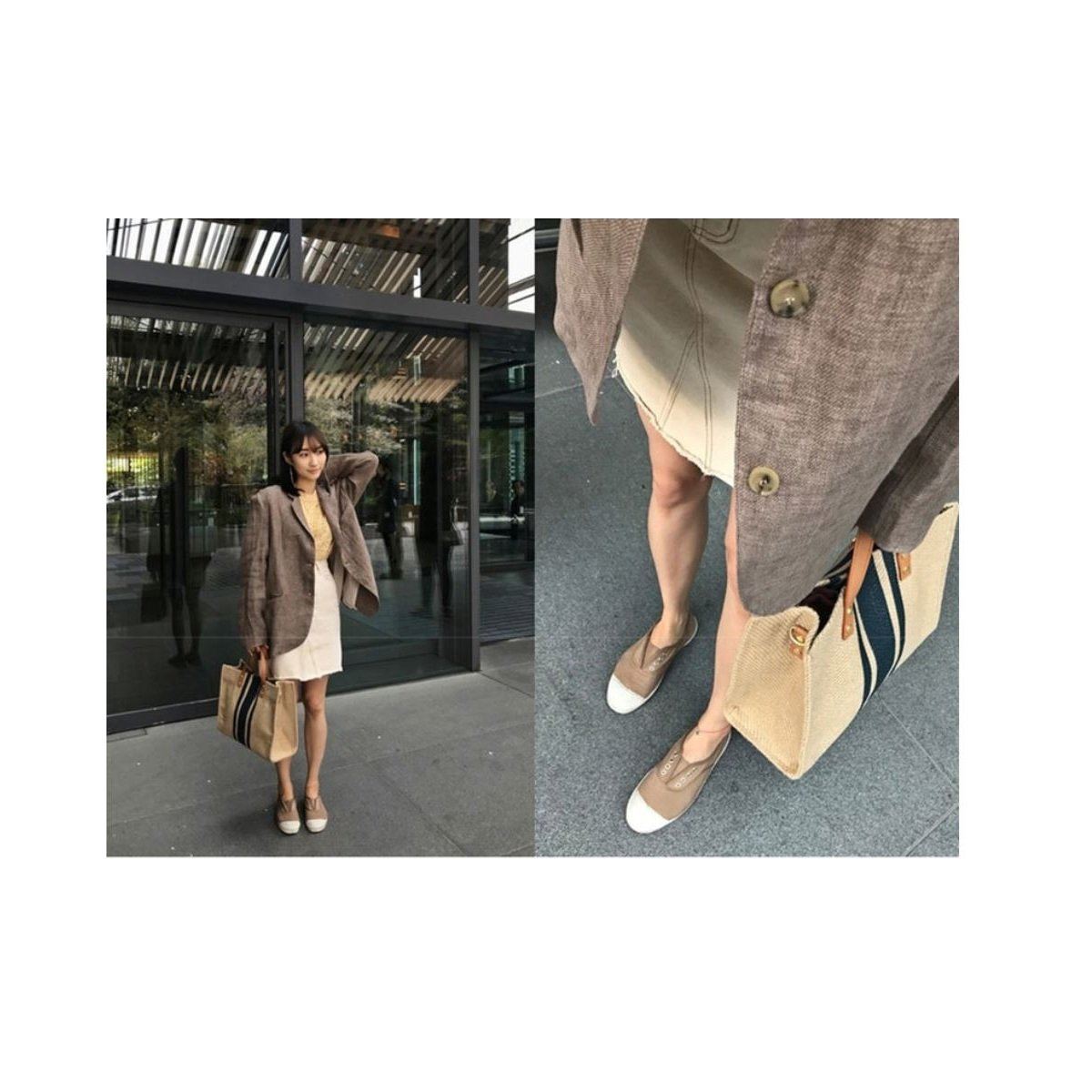 How to wear tan and gray | Designer work bag, Street style bags, Best  designer bags